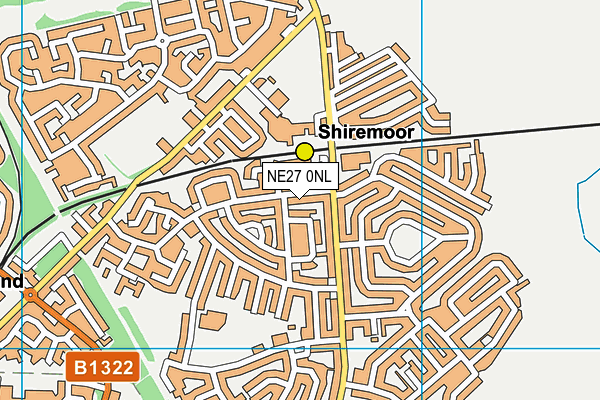 NE27 0NL map - OS VectorMap District (Ordnance Survey) NE27 0NL map - OS VectorMap District (Ordnance Survey)