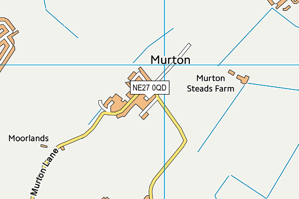NE27 0QD map - OS VectorMap District (Ordnance Survey)
