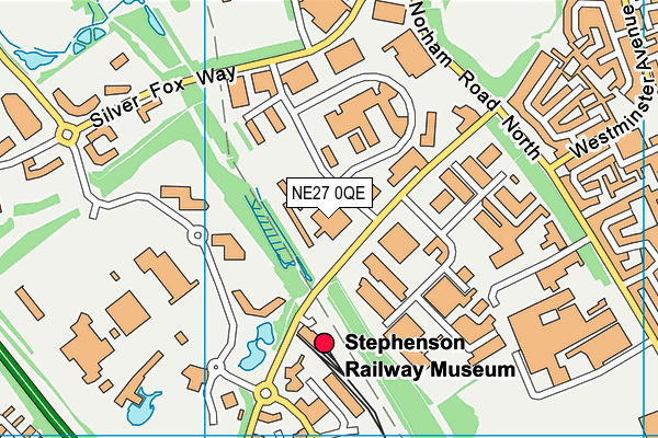NE27 0QE map - OS VectorMap District (Ordnance Survey) NE27 0QE map - OS VectorMap District (Ordnance Survey)