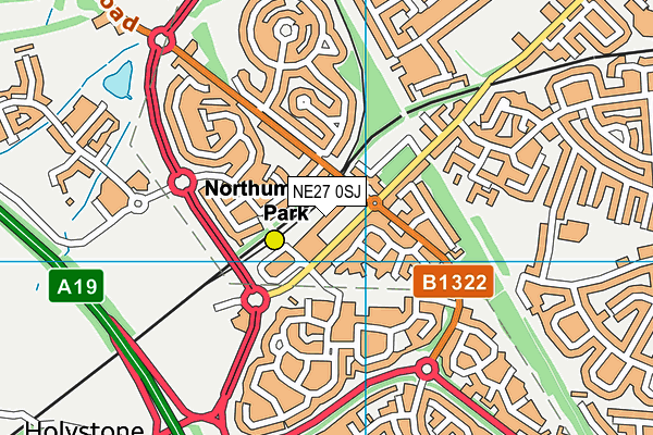 NE27 0SJ map - OS VectorMap District (Ordnance Survey) NE27 0SJ map - OS VectorMap District (Ordnance Survey)