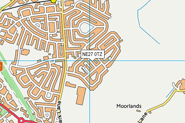 NE27 0TZ map - OS VectorMap District (Ordnance Survey) NE27 0TZ map - OS VectorMap District (Ordnance Survey)
