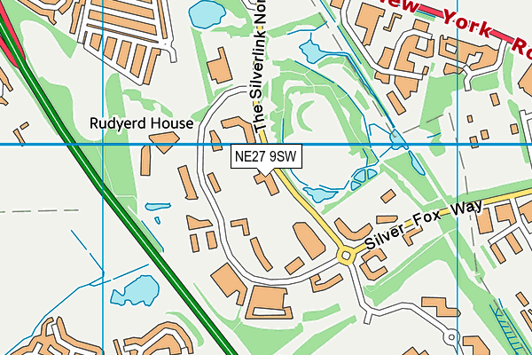 NE27 9SW map - OS VectorMap District (Ordnance Survey) NE27 9SW map - OS VectorMap District (Ordnance Survey)