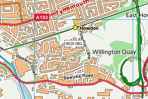 NE28 0BQ map - OS VectorMap District (Ordnance Survey) NE28 0BQ map - OS VectorMap District (Ordnance Survey)