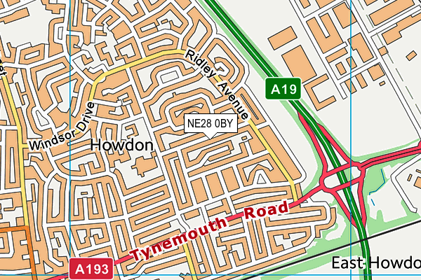 NE28 0BY map - OS VectorMap District (Ordnance Survey) NE28 0BY map - OS VectorMap District (Ordnance Survey)