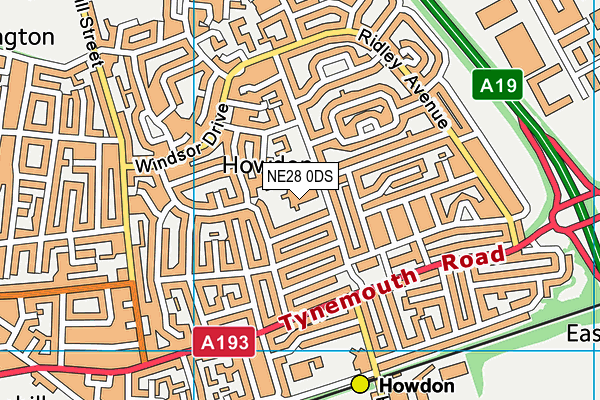 NE28 0DS map - OS VectorMap District (Ordnance Survey) NE28 0DS map - OS VectorMap District (Ordnance Survey)