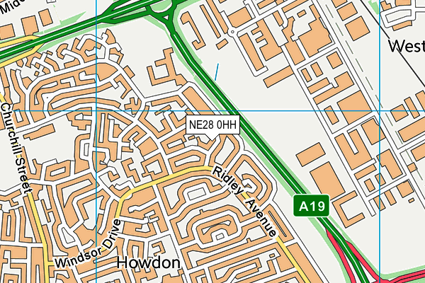NE28 0HH map - OS VectorMap District (Ordnance Survey) NE28 0HH map - OS VectorMap District (Ordnance Survey)