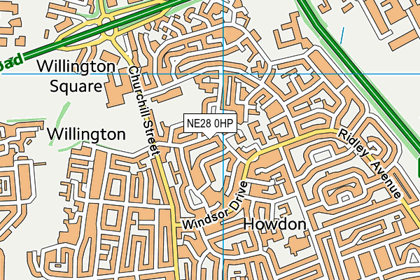 NE28 0HP map - OS VectorMap District (Ordnance Survey) NE28 0HP map - OS VectorMap District (Ordnance Survey)