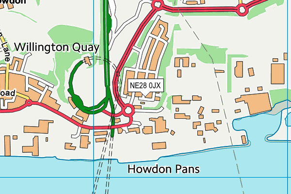 NE28 0JX map - OS VectorMap District (Ordnance Survey) NE28 0JX map - OS VectorMap District (Ordnance Survey)