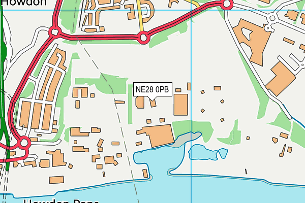NE28 0PB map - OS VectorMap District (Ordnance Survey) NE28 0PB map - OS VectorMap District (Ordnance Survey)