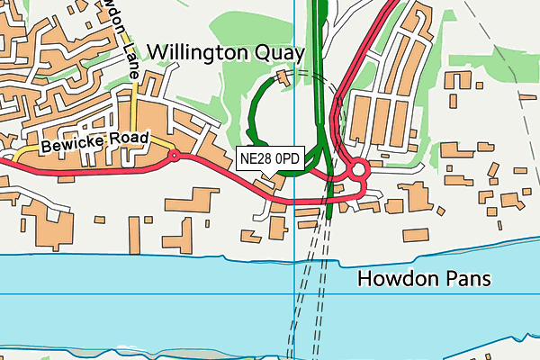 NE28 0PD map - OS VectorMap District (Ordnance Survey) NE28 0PD map - OS VectorMap District (Ordnance Survey)