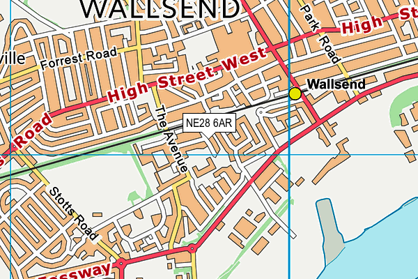 NE28 6AR map - OS VectorMap District (Ordnance Survey) NE28 6AR map - OS VectorMap District (Ordnance Survey)