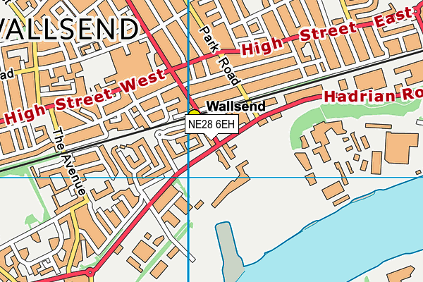 NE28 6EH map - OS VectorMap District (Ordnance Survey) NE28 6EH map - OS VectorMap District (Ordnance Survey)