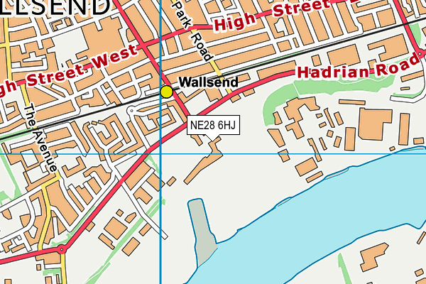 NE28 6HJ map - OS VectorMap District (Ordnance Survey) NE28 6HJ map - OS VectorMap District (Ordnance Survey)