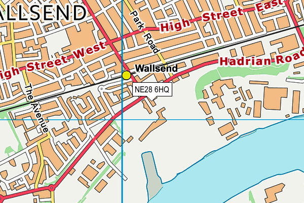 NE28 6HQ map - OS VectorMap District (Ordnance Survey) NE28 6HQ map - OS VectorMap District (Ordnance Survey)