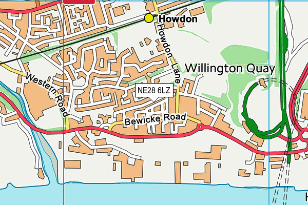 NE28 6LZ map - OS VectorMap District (Ordnance Survey) NE28 6LZ map - OS VectorMap District (Ordnance Survey)
