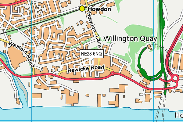 NE28 6NQ map - OS VectorMap District (Ordnance Survey) NE28 6NQ map - OS VectorMap District (Ordnance Survey)