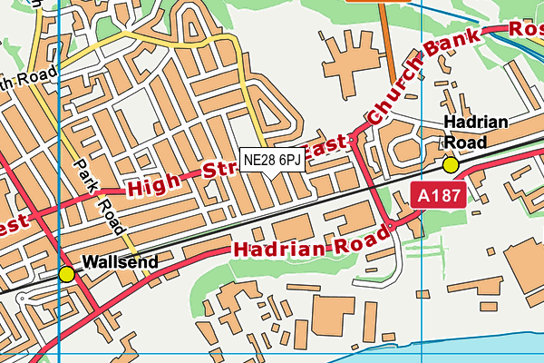NE28 6PJ map - OS VectorMap District (Ordnance Survey) NE28 6PJ map - OS VectorMap District (Ordnance Survey)