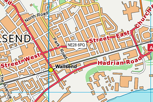 NE28 6PQ map - OS VectorMap District (Ordnance Survey) NE28 6PQ map - OS VectorMap District (Ordnance Survey)
