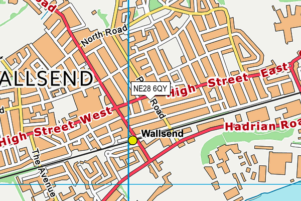 NE28 6QY map - OS VectorMap District (Ordnance Survey) NE28 6QY map - OS VectorMap District (Ordnance Survey)