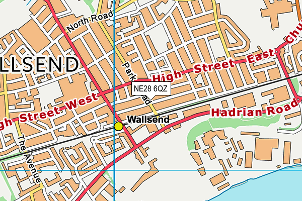 NE28 6QZ map - OS VectorMap District (Ordnance Survey) NE28 6QZ map - OS VectorMap District (Ordnance Survey)