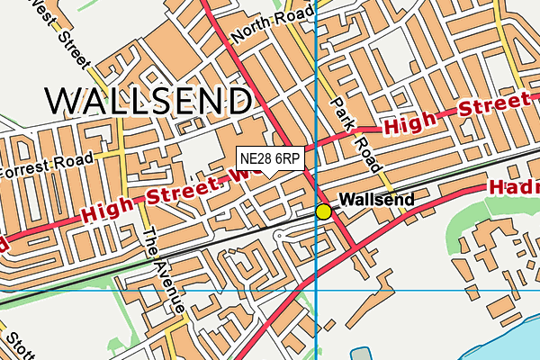NE28 6RP map - OS VectorMap District (Ordnance Survey) NE28 6RP map - OS VectorMap District (Ordnance Survey)
