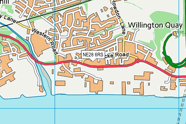NE28 6RS map - OS VectorMap District (Ordnance Survey) NE28 6RS map - OS VectorMap District (Ordnance Survey)