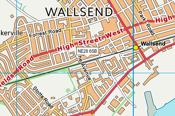 NE28 6SB map - OS VectorMap District (Ordnance Survey) NE28 6SB map - OS VectorMap District (Ordnance Survey)