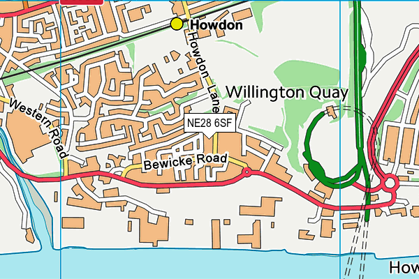 NE28 6SF map - OS VectorMap District (Ordnance Survey) NE28 6SF map - OS VectorMap District (Ordnance Survey)