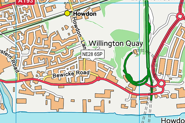NE28 6SP map - OS VectorMap District (Ordnance Survey) NE28 6SP map - OS VectorMap District (Ordnance Survey)