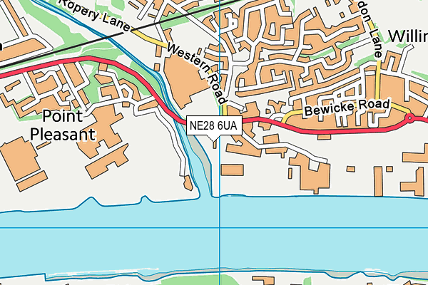 NE28 6UA map - OS VectorMap District (Ordnance Survey) NE28 6UA map - OS VectorMap District (Ordnance Survey)