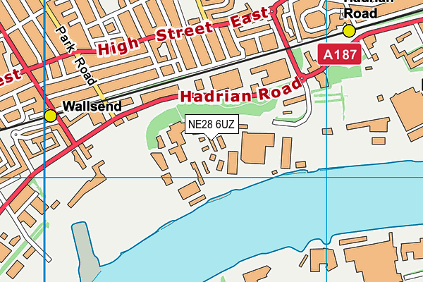 NE28 6UZ map - OS VectorMap District (Ordnance Survey) NE28 6UZ map - OS VectorMap District (Ordnance Survey)
