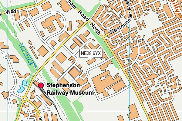 NE28 6YX map - OS VectorMap District (Ordnance Survey) NE28 6YX map - OS VectorMap District (Ordnance Survey)