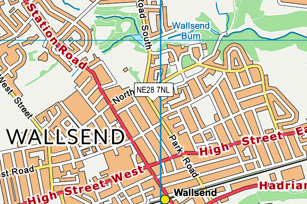 NE28 7NL map - OS VectorMap District (Ordnance Survey) NE28 7NL map - OS VectorMap District (Ordnance Survey)