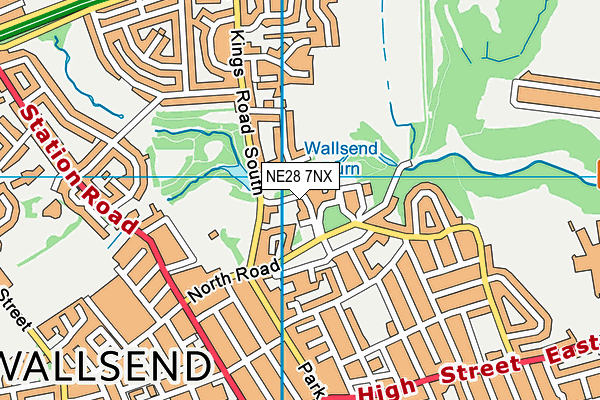 NE28 7NX map - OS VectorMap District (Ordnance Survey) NE28 7NX map - OS VectorMap District (Ordnance Survey)