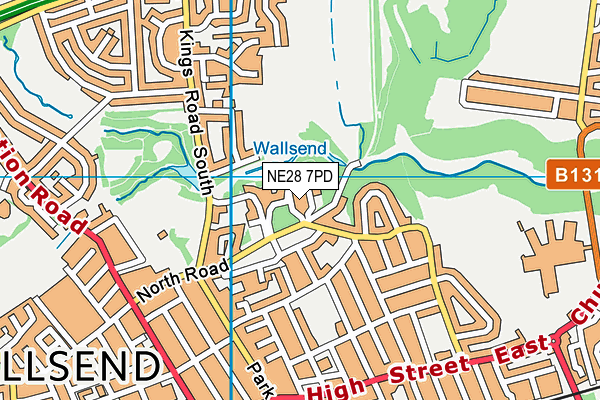 NE28 7PD map - OS VectorMap District (Ordnance Survey) NE28 7PD map - OS VectorMap District (Ordnance Survey)
