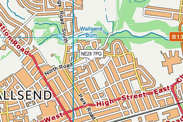 NE28 7PQ map - OS VectorMap District (Ordnance Survey) NE28 7PQ map - OS VectorMap District (Ordnance Survey)