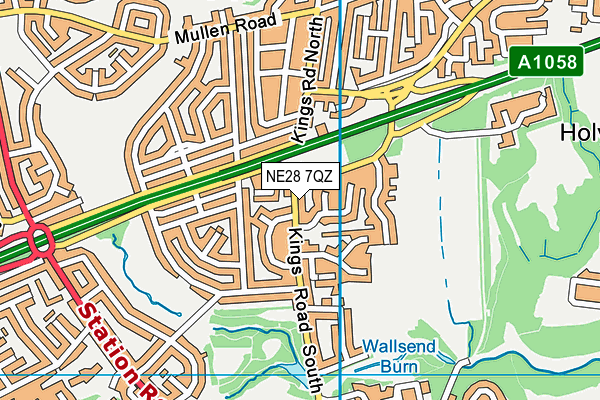NE28 7QZ map - OS VectorMap District (Ordnance Survey) NE28 7QZ map - OS VectorMap District (Ordnance Survey)