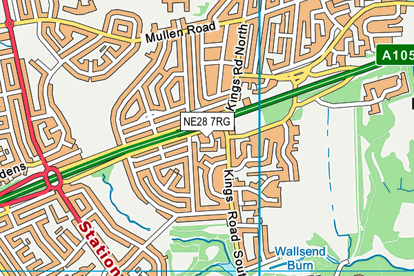NE28 7RG map - OS VectorMap District (Ordnance Survey) NE28 7RG map - OS VectorMap District (Ordnance Survey)