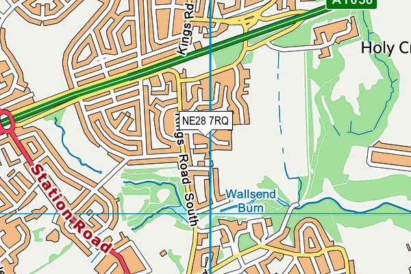 NE28 7RQ map - OS VectorMap District (Ordnance Survey) NE28 7RQ map - OS VectorMap District (Ordnance Survey)