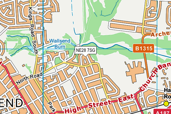 NE28 7SG map - OS VectorMap District (Ordnance Survey) NE28 7SG map - OS VectorMap District (Ordnance Survey)