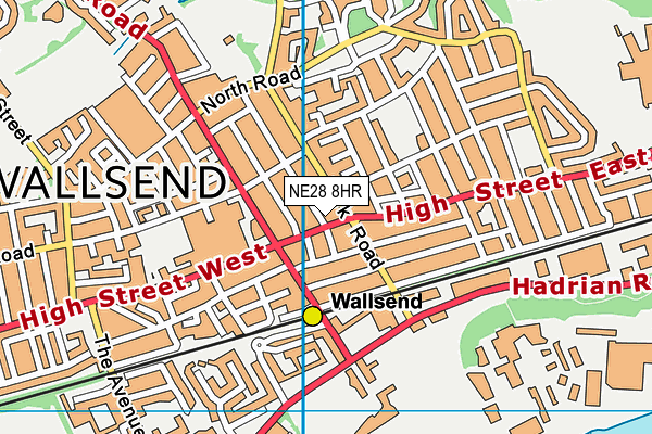 NE28 8HR map - OS VectorMap District (Ordnance Survey) NE28 8HR map - OS VectorMap District (Ordnance Survey)