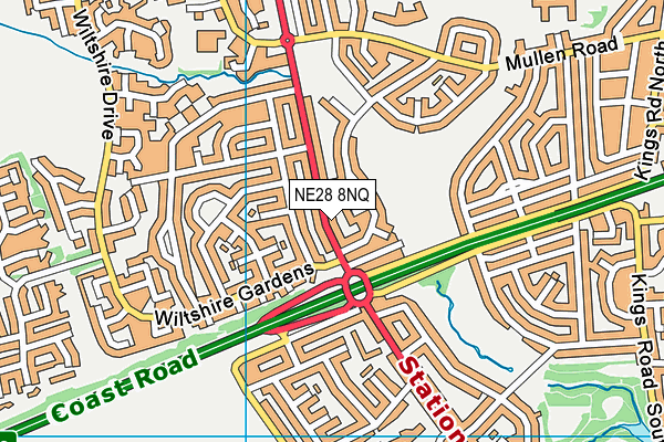 NE28 8NQ map - OS VectorMap District (Ordnance Survey) NE28 8NQ map - OS VectorMap District (Ordnance Survey)