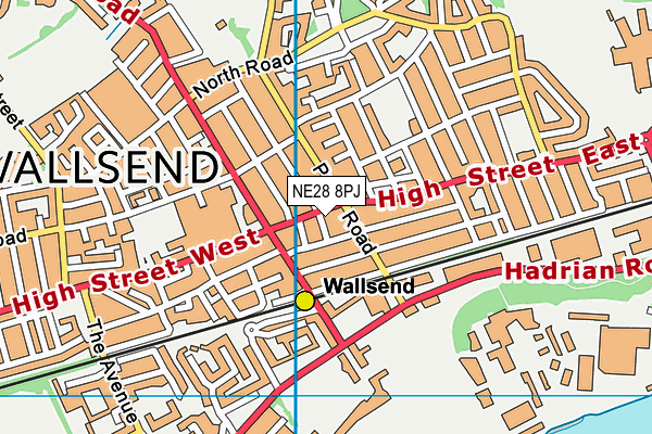 NE28 8PJ map - OS VectorMap District (Ordnance Survey) NE28 8PJ map - OS VectorMap District (Ordnance Survey)