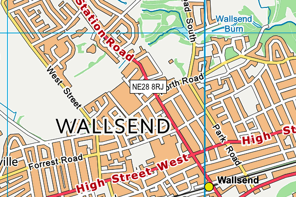 NE28 8RJ map - OS VectorMap District (Ordnance Survey) NE28 8RJ map - OS VectorMap District (Ordnance Survey)
