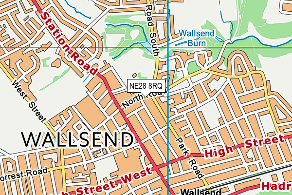 NE28 8RQ map - OS VectorMap District (Ordnance Survey) NE28 8RQ map - OS VectorMap District (Ordnance Survey)