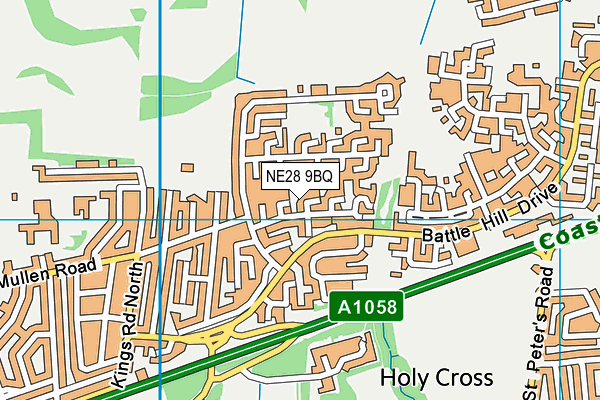 NE28 9BQ map - OS VectorMap District (Ordnance Survey) NE28 9BQ map - OS VectorMap District (Ordnance Survey)