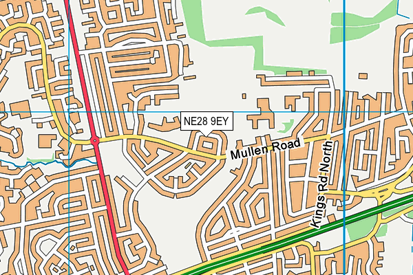 NE28 9EY map - OS VectorMap District (Ordnance Survey) NE28 9EY map - OS VectorMap District (Ordnance Survey)