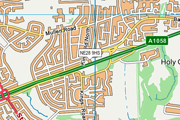 NE28 9HS map - OS VectorMap District (Ordnance Survey) NE28 9HS map - OS VectorMap District (Ordnance Survey)