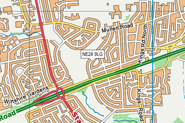 NE28 9LG map - OS VectorMap District (Ordnance Survey) NE28 9LG map - OS VectorMap District (Ordnance Survey)