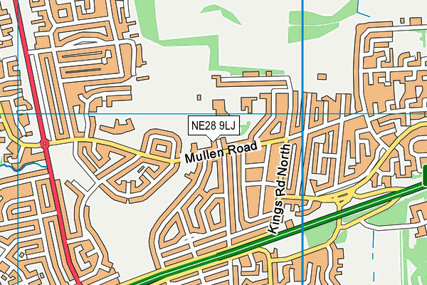 NE28 9LJ map - OS VectorMap District (Ordnance Survey) NE28 9LJ map - OS VectorMap District (Ordnance Survey)